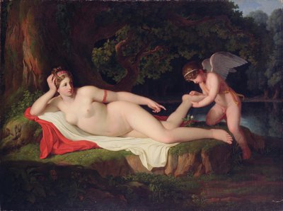 أصل الوردة الحمراء بواسطة Johann August Nahl the Younger