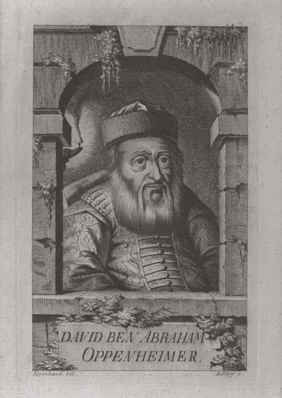 صورة ديفيد أوبنهايم 1664-1736 ، الحاخام الأكبر في براغ ، 1773 بواسطة Johann Balzer