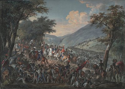 مر الإمبراطور ألكسندر الأول وحاشيته عبر جبال فوج في يوليو 1815 ، 1825 بواسطة يوهان المعمدان Hoechle