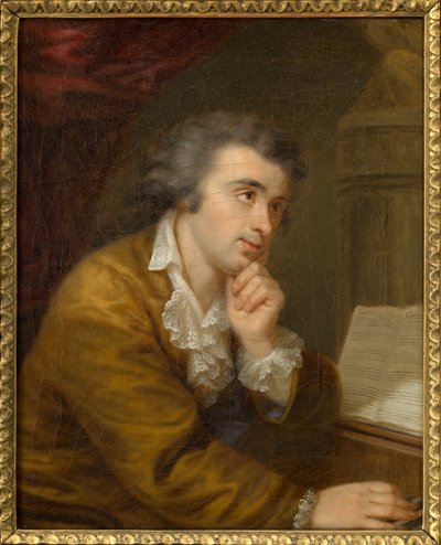 صورة لعازف البيانو والملحن جوزيف وولف 1773-1812 ، ج. 1795. بواسطة يوهان المعمدان من لامبي الأكبر