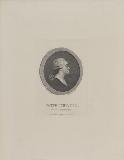 صورة الملحن جوزيف شوستر 1748-1812 ، 1811. بواسطة Johann Christian Benjamin Gottschick