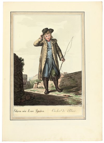 الحوذي. Coachman of Place ، 1781 أو في وقت لاحق بواسطة يوهان كريستيان براند