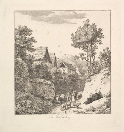 في ريجنبرج ، 1815. بواسطة يوهان كريستيان ارهارد