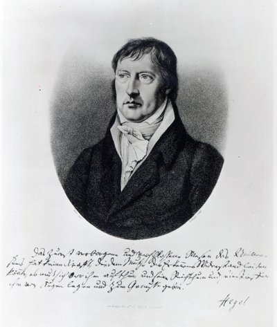 جورج فيلهلم فريدريش هيجل ، نقش بواسطة FW Bollinger ، c.1825 بواسطة يوهان كريستيان زيلر