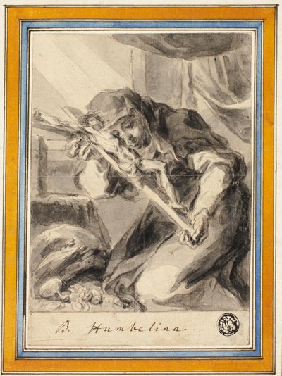 Beata Humbelina with Crucifix ، c.1700 بواسطة يوهان كريستوف ليشكا