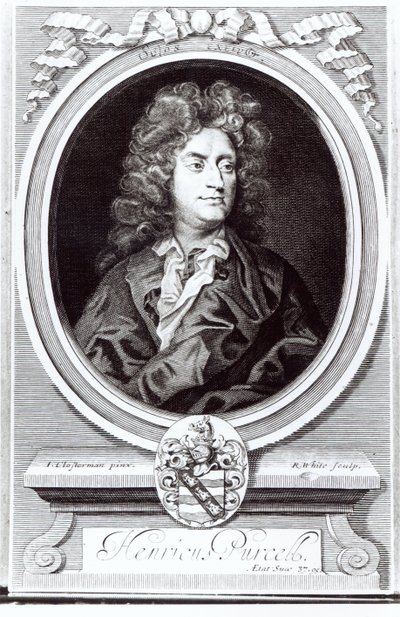 صورة لهنري بورسيل (1659-95) ، مؤلف إنجليزي ، نقشها ر. وايت ، 1695 بواسطة يوهان كلوسترمان