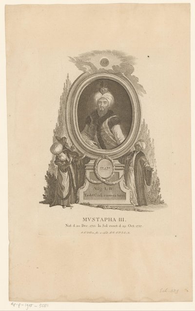 بورتريه مصطفى الثالث بواسطة يوهان اساياس نيلسون