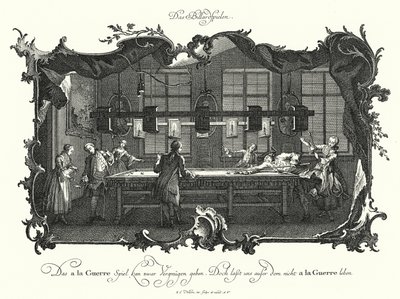 لعبة البلياردو (نقش) بواسطة يوهان اساياس نيلسون