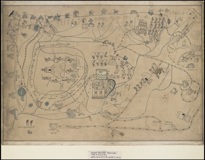 مجموعة من الأعمال الفنية الأصلية لفالديك في أمريكا الوسطى، الإطار 18 من 22 بواسطة Johann Friedrich Maximilian von Waldeck