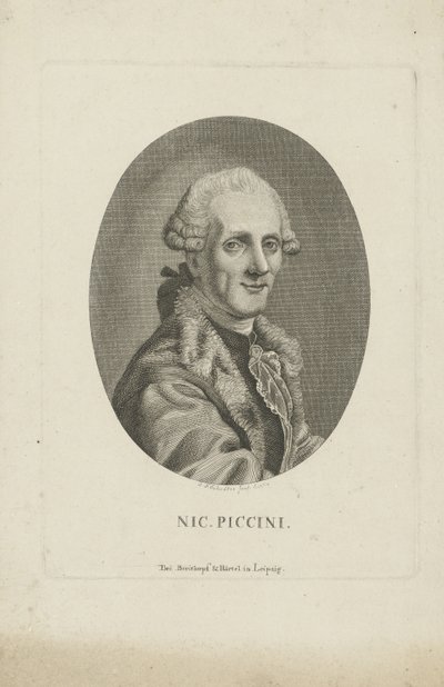 صورة الملحن Niccolò Piccinni 1728-1800 ، ج. 1790. بواسطة Johann Friedrich Schröter