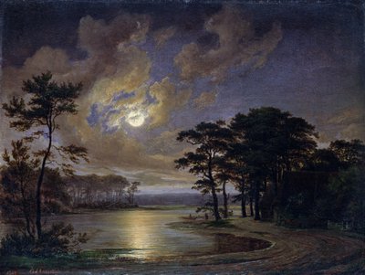 بحر هولشتاين - ضوء القمر ، 1847 بواسطة Johann Georg Haeselich