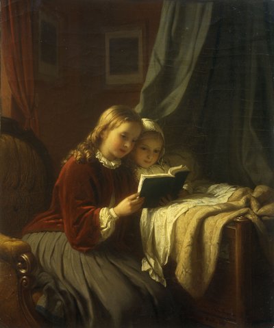 قصة ما قبل النوم ، 1867 بواسطة Johann Georg Meyer