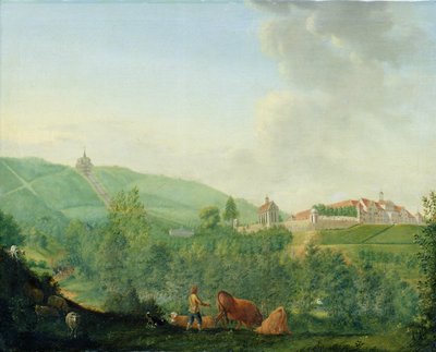 قلعة فايسنشتاين ، بالقرب من كاسل (فيلهلمشوهي) ، 1778 بواسطة يوهان جورج بفور