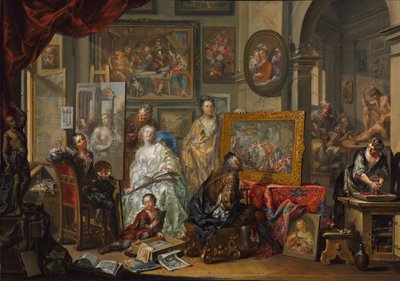 استوديو الفنان بواسطة Johann Georg Platzer