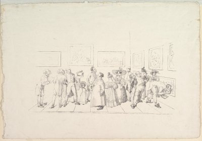 الجمهور في معرض 1831. بواسطة يوهان جوتفريد شادو