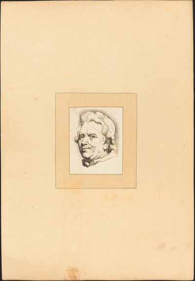 رأس رجل بواسطة يوهان جوتليب بريستل بعد انطون جوزيف برينر