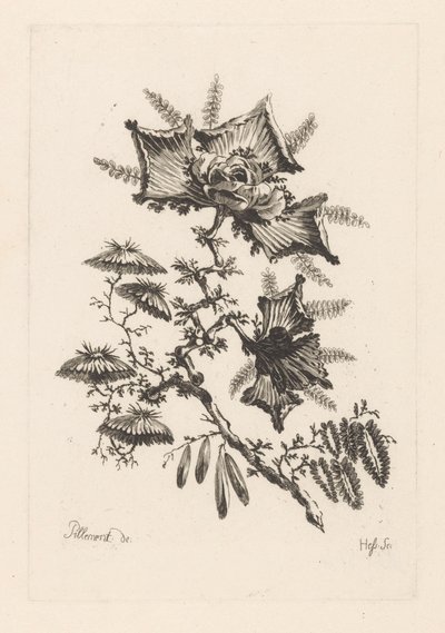 زهور على شكل طائرة ورقية Fleures Baroque (عنوان السلسلة) بواسطة جان بابتيست بيلمينت