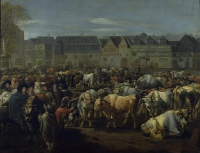 معرض الماشية بواسطة Johann Heinrich Roos