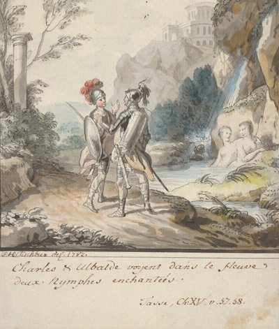 كارلو وأوبالدو يقاومان سحر حوريات أرميدا من توركواتو ... ، 1782. بواسطة يوهان هاينريش تيشباين
