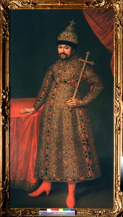 بورتريه دو القيصر دي روسي ميشيل الأول فيودوروفيتش رومانوف (1596-1645) (صورة لقيصر روسيا ميخائيل الأول فيودوروفيتش) - بينتور دي يوهان هاينريش ويديكيند (1674-1736) ، زيت على قماش بواسطة يوهان هاينريش ويديكيند