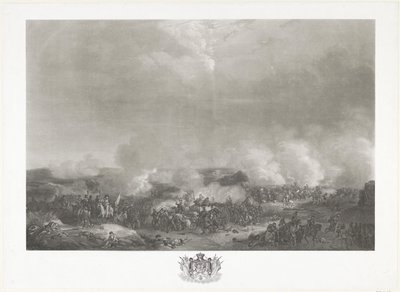 أمير أورانج في معركة كواتر براس 1815 اثنتا عشرة لوحة لوصول وتنصيب ويليام الأول في بروكسل ومعارك كواتر-براس وواترلو في عام 1815 (عنوان السلسلة) بواسطة جان بابتيست مادو