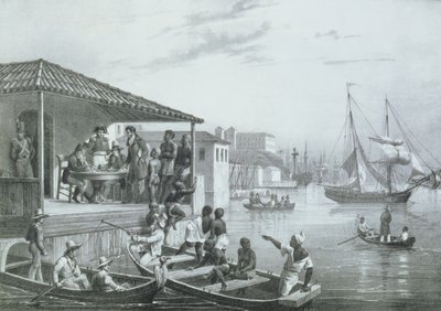 إنزال، نقش على يد ديروي وليون جان بابتيست ساباتيه (1827-1887) نشر بواسطة إنجلمان، حوالي عام 1835 (طبعة حجرية) بواسطة يوهان موريتز (بعد) روجينداس