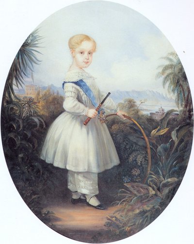 أفونسو، أمير البرازيل الإمبراطور، الابن الأكبر لبيدرو الثاني. 1846. بواسطة يوهان موريتز روجينداس