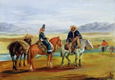 شيلي Huasos ، c.1836 بواسطة Johann Moritz Rugendas