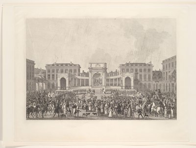 تنصيب الملك ويليام الأول في بروكسل عام 1815 بواسطة يوهان نيبوموك جيبيل