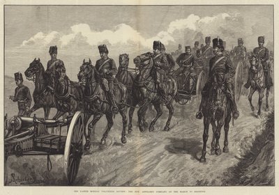 مراجعة عيد الفصح الاثنين التطوعية ، شركة المدفعية الموقرة في مارس إلى برايتون بواسطة Johann Nepomuk Schonberg