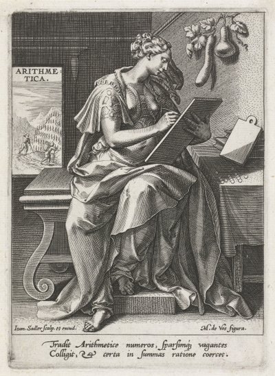 علم الحساب Arithmetica (العنوان على الكائن) الفنون الليبرالية السبعة (آرتيس ليبراليس) (عنوان السلسلة) بواسطة يوهان سادلر (أنا)