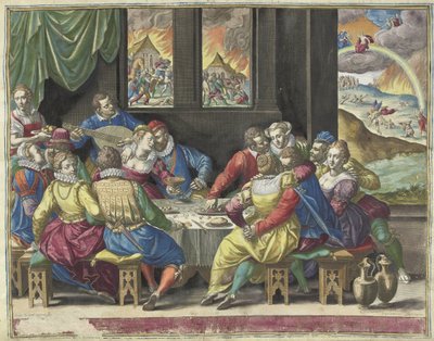 الإنسانية تنتظر الدينونة الأخيرة Ita erit et adventus filii hominis (العنوان على الكائن) بواسطة يوهان سادلر (أنا)