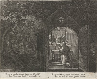 القديس ماجلور في دور الناسك الناسك (عنوان المسلسل) Oraculum Anachoreticum (عنوان السلسلة) بواسطة مارتن دي فوس