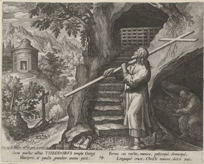 القديس ثيودوروس تيرو كنسك الحياة الفاضلة للناسك (عنوان المسلسل) Trophaeum vitae solitariae (عنوان السلسلة) بواسطة يوهان سادلر (أنا)