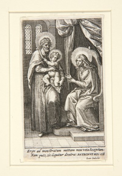 العائلة المقدسة بواسطة Johann Sadeler I