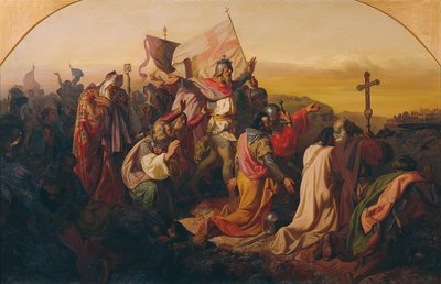 Godfrey of Bouillon والصليبيون بواسطة يوهان تيل الأصغر