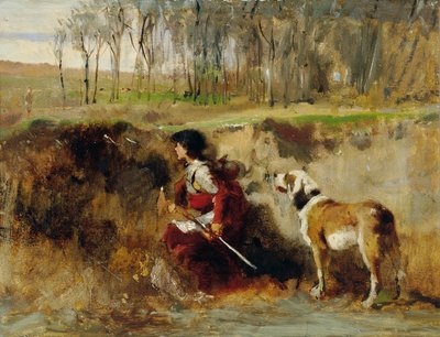 دراسة فارس مع كلب بواسطة Johann  Till der Jüngere