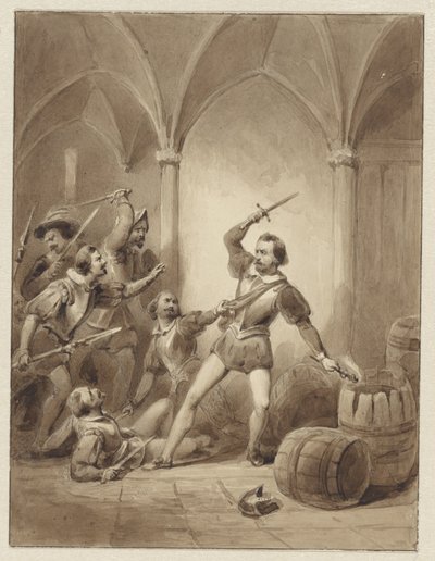 وفاة هيرمان دي رويتر في Loevesteyn عام 1570 بواسطة يوهان فيلهلم كايزر (الأول)