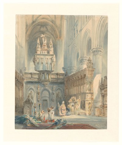 كيركينتيريور بواسطة Johannes Bosboom (signed by artist)