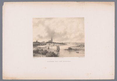 منظر لأرنهيم من Rehberg Arnhem van den Rehberg (العنوان على الكائن) إطلالات على المدينة والميناء الهولندية بعد رسومات إيفرهاردوس كوستر (عنوان المسلسل) كراسة رسم إي كوستر: داتش سيتي وهاربور فيوز (عنوان السلسلة) بواسطة إيفرهاردوس كوستر