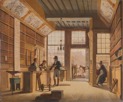 دير لادن ديس بوتشاندلرز بيتر ميجر وارنارز أم فيجيندام في أمستردام. 1820 بواسطة يوهانس جيلجيرهويس
