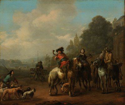 العودة من الصيد بواسطة يوهانس لينجيلباخ