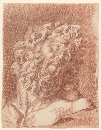 دراسة أكاديمية على جص Laocoön: دراسة الرأس بواسطة يوهانس تافينرات