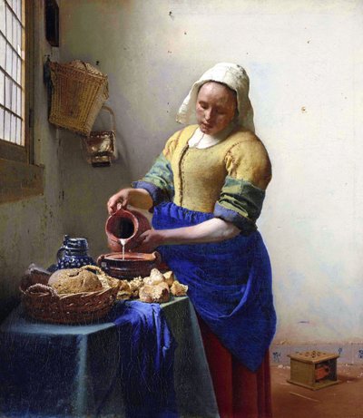 Arabic:  ساقية الحليب The Milkmaid بواسطة جون فيرمير