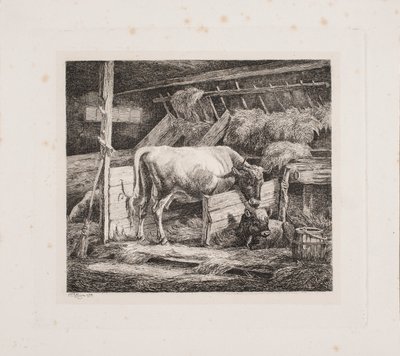 حظيرة أبقار بواسطة Johannes Wilhelm Zillen