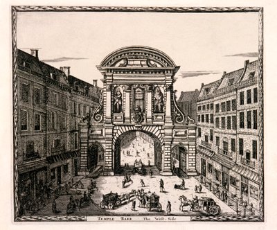 تمبل بار ، لندن ، c1700 بواسطة يوهانس دي رام