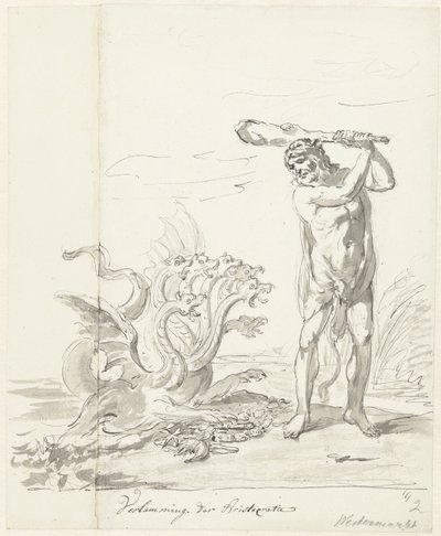 تدمير الأرستقراطية ، زخرفة على Westermarkt ، 1795 شلل الأرستقراطية (العنوان على الكائن) بواسطة يوهانس فان دريغت (رفض الإسناد)
