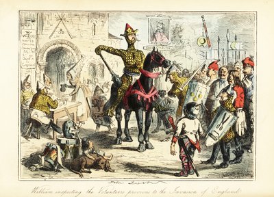 وليام الفاتح مع جيشه الخشن من النورمان في عام 1066 بواسطة يوحنا (بعد) علقة