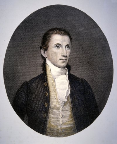 جيمس مونرو (1758-1831) نقش آشر براون دوراند (1796-1886) (نقش ملون) بواسطة جون (بعد) فاندرلين