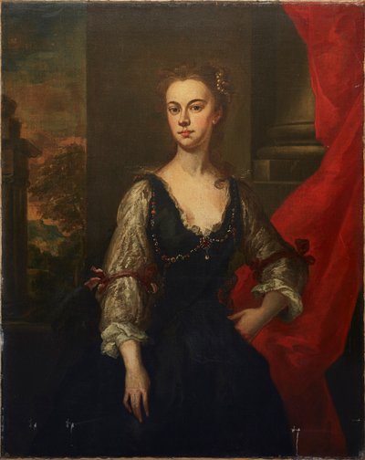 صورة يُقال إنها إليزابيث ، كونتيسة بيمبروك (1674-1739) (زيت على قماش) بواسطة جون (استوديو) فاندربانك